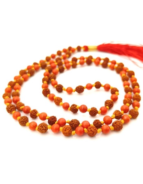 9 Mukhi Rudraksha Armlet with Sphatik Beads 9 Mukhi Rudraksha Armlet with Sphatik Beads