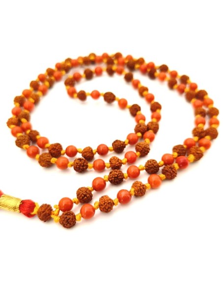 9 Mukhi Rudraksha Armlet with Sphatik Beads 9 Mukhi Rudraksha Armlet with Sphatik Beads