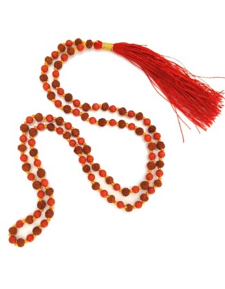 9 Mukhi Rudraksha Armlet with Sphatik Beads 