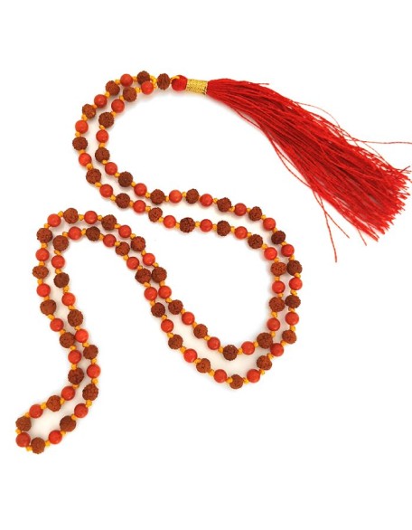 9 Mukhi Rudraksha Armlet with Sphatik Beads 9 Mukhi Rudraksha Armlet with Sphatik Beads